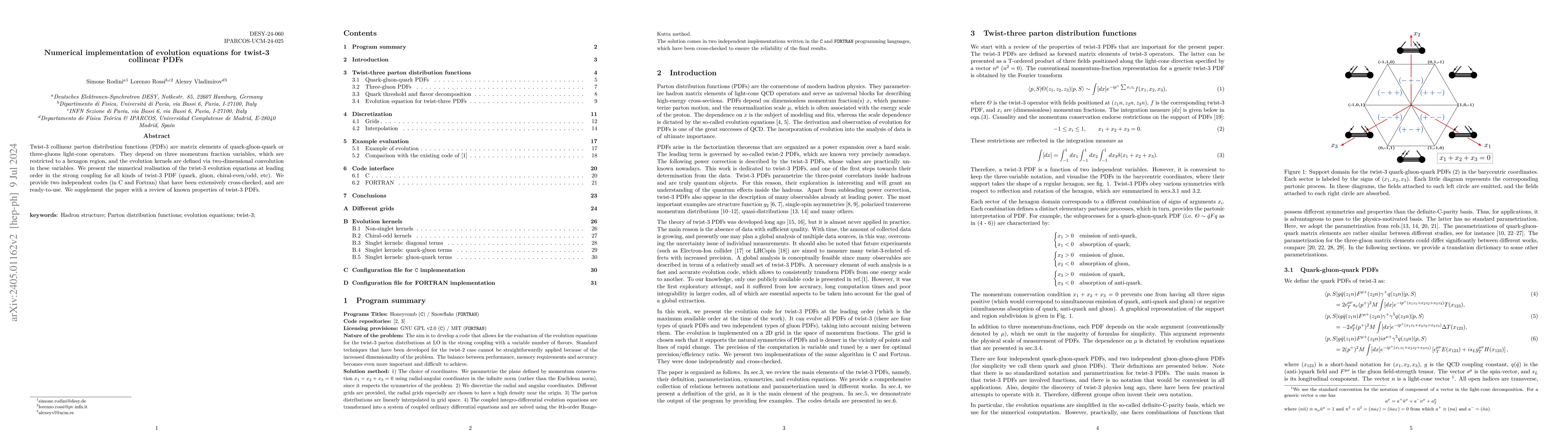 Thumbnail for Numerical implementation of evolution equations for twist-3 collinear
  PDFs