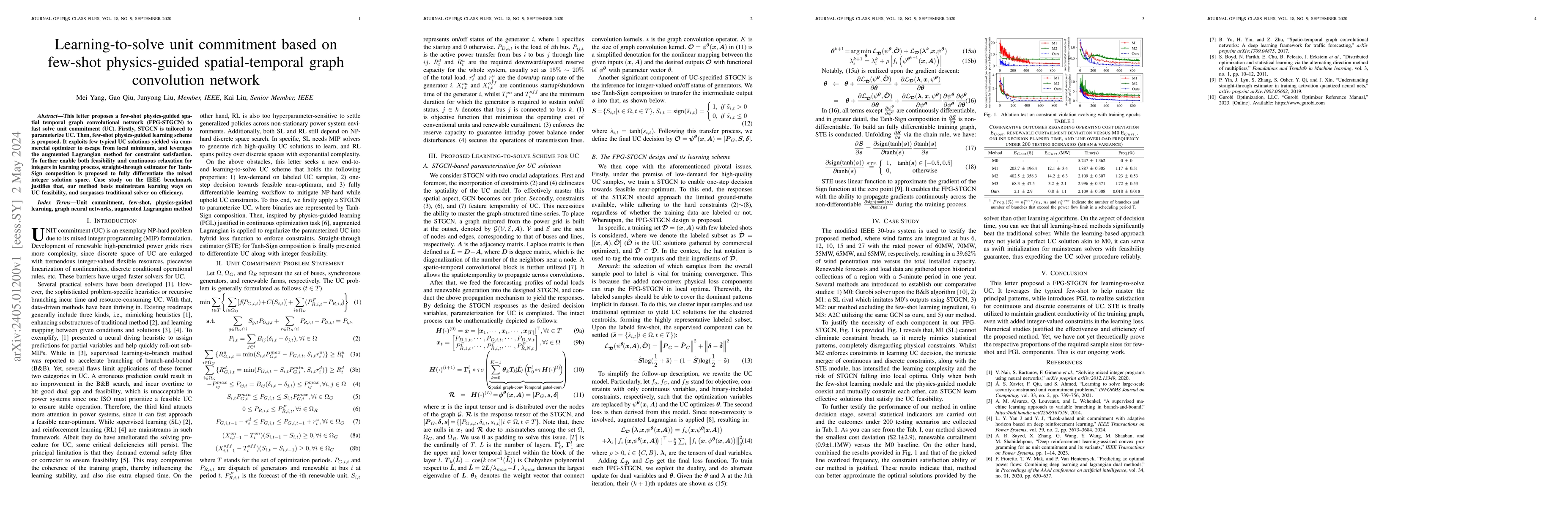 Thumbnail for Learning-to-solve unit commitment based on few-shot physics-guided
  spatial-temporal graph convolution network