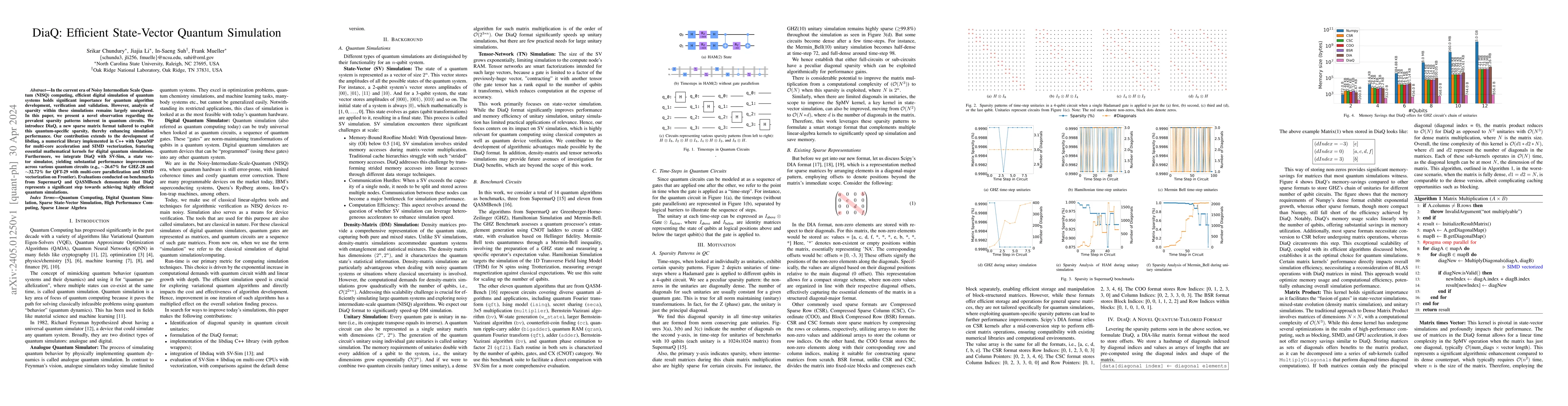Thumbnail for DiaQ: Efficient State-Vector Quantum Simulation
