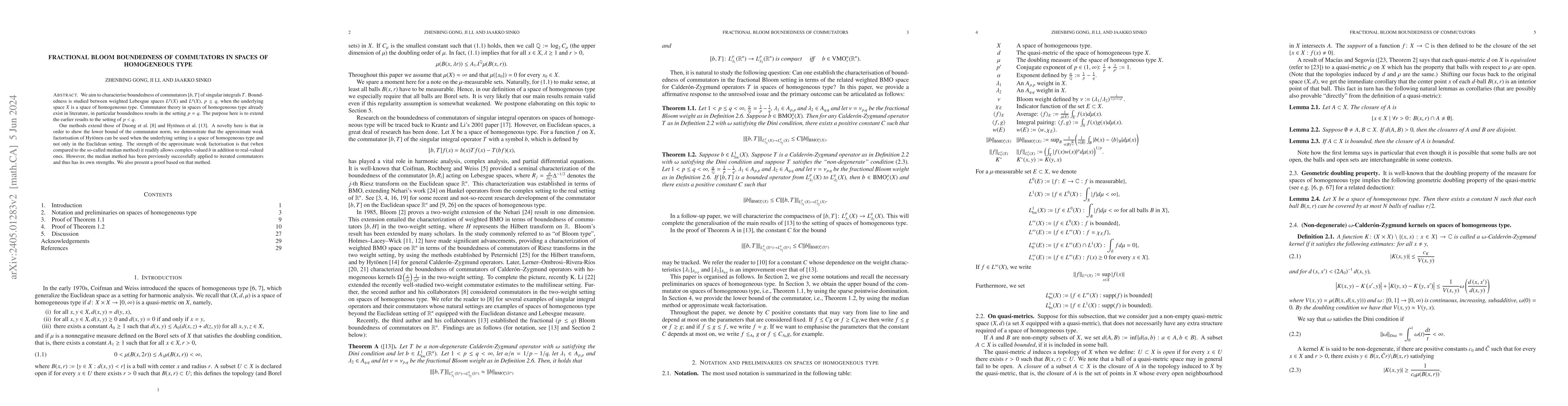 Thumbnail for Fractional Bloom boundedness of commutators in spaces of homogeneous
  type