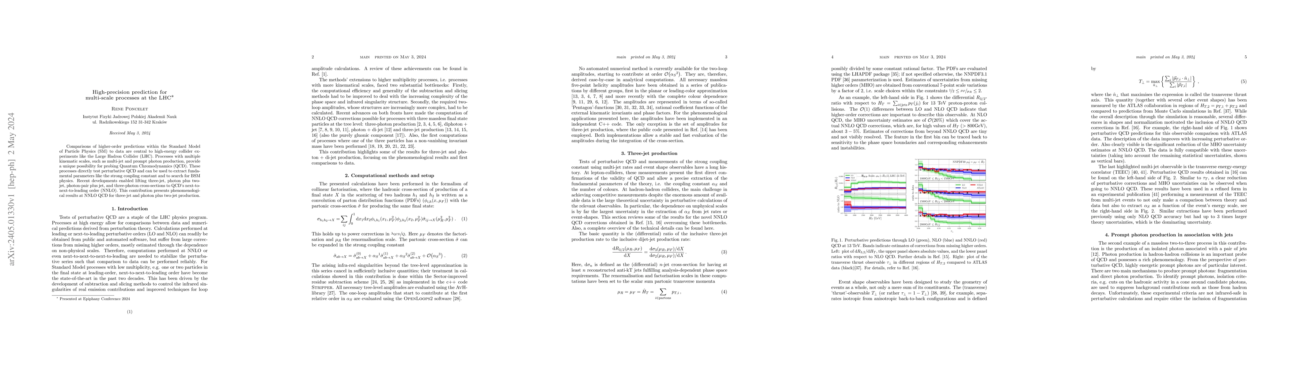 Thumbnail for High-precision prediction for multi-scale processes at the LHC