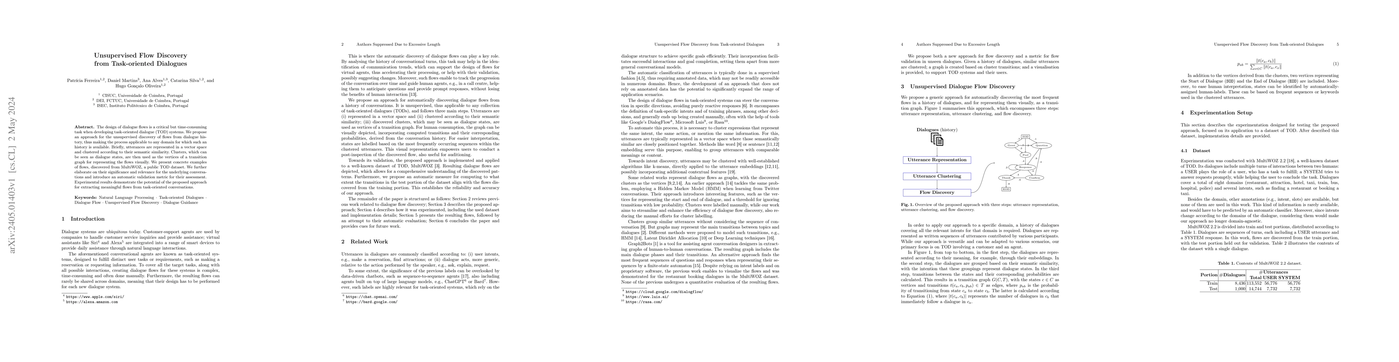 Thumbnail for Unsupervised Flow Discovery from Task-oriented Dialogues