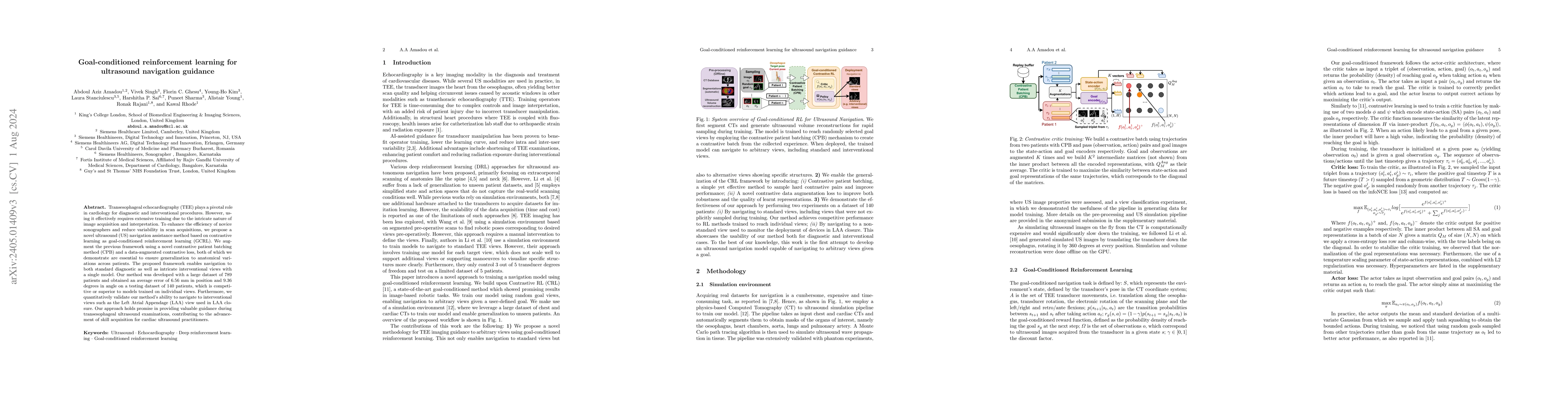 Thumbnail for Goal-conditioned reinforcement learning for ultrasound navigation
  guidance