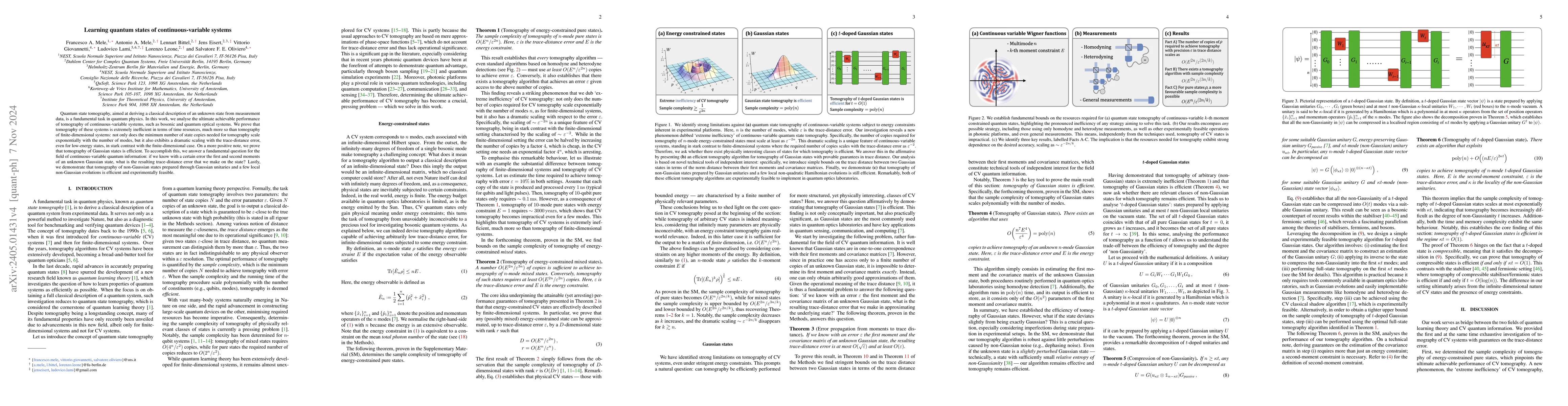 Thumbnail for Learning quantum states of continuous variable systems