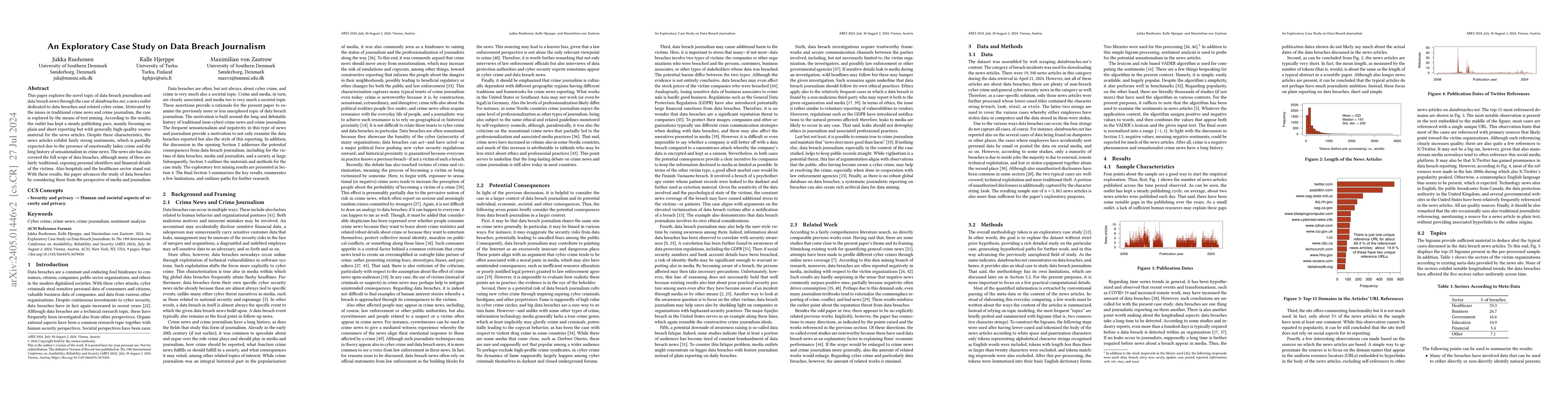Thumbnail for An Exploratory Case Study on Data Breach Journalism