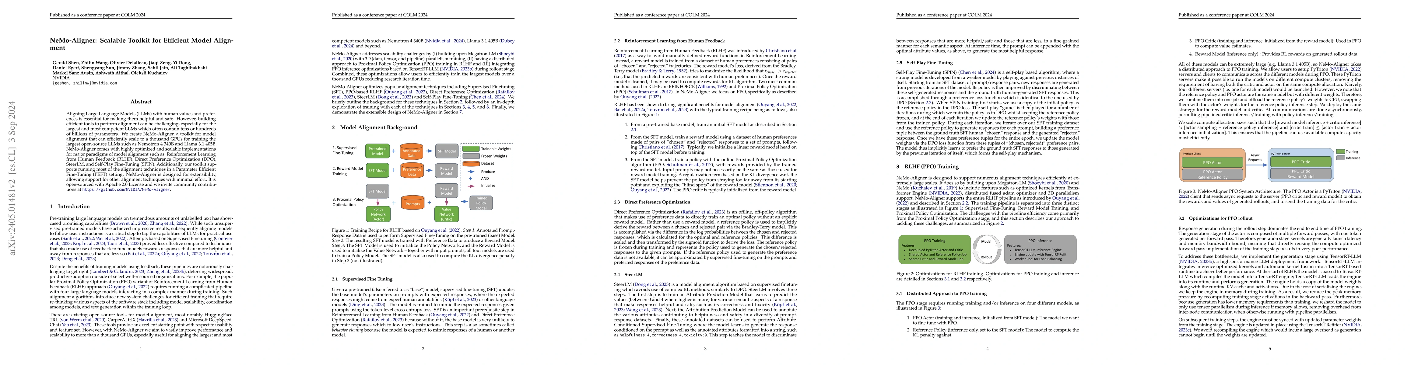 Thumbnail for NeMo-Aligner: Scalable Toolkit for Efficient Model Alignment