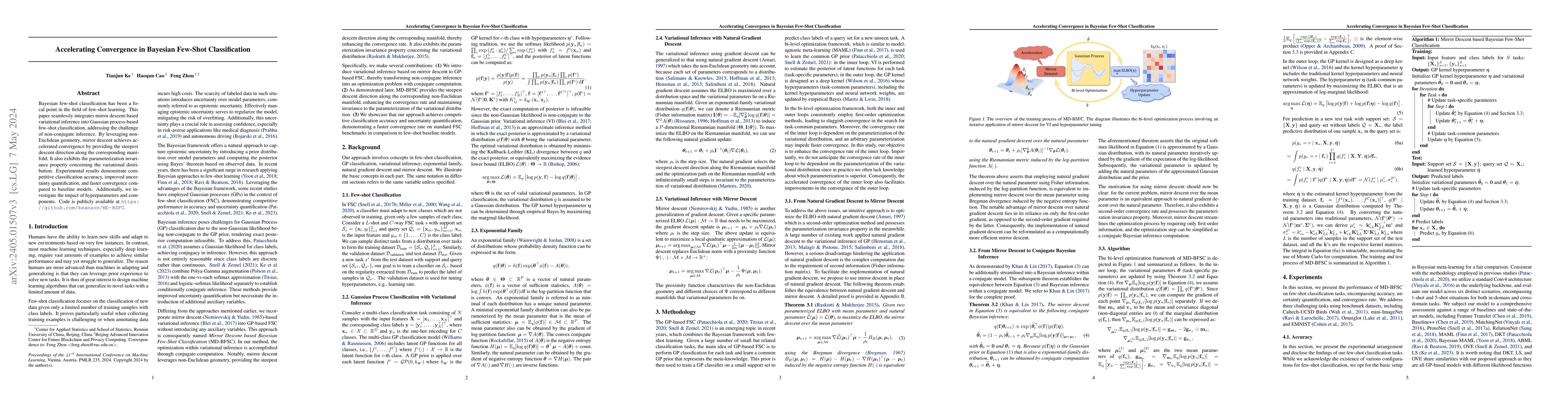 Thumbnail for Accelerating Convergence in Bayesian Few-Shot Classification