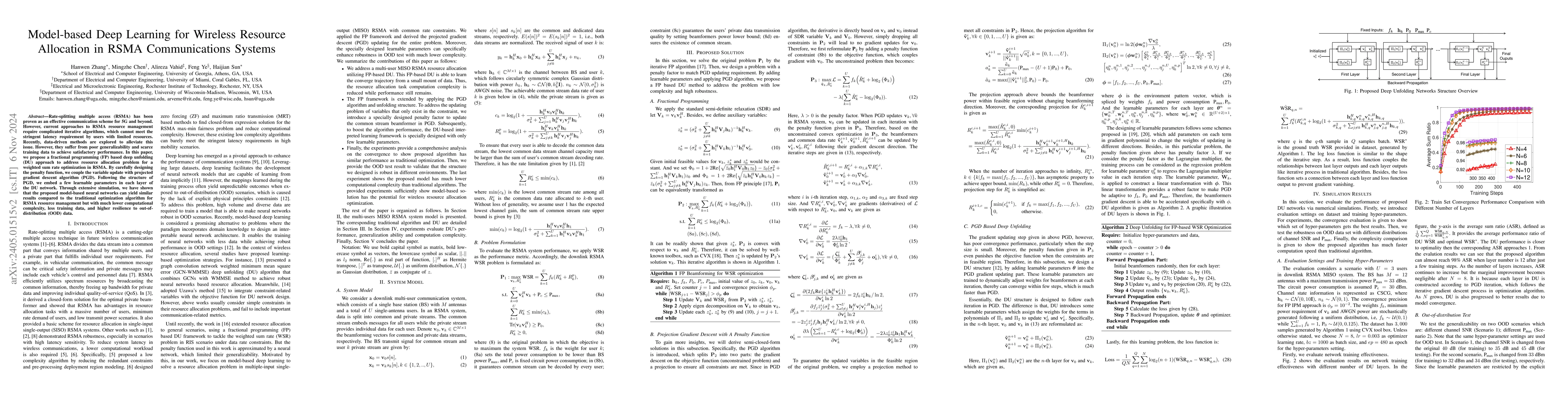 Thumbnail for Model-based Deep Learning for Rate Split Multiple Access in Vehicular
  Communications