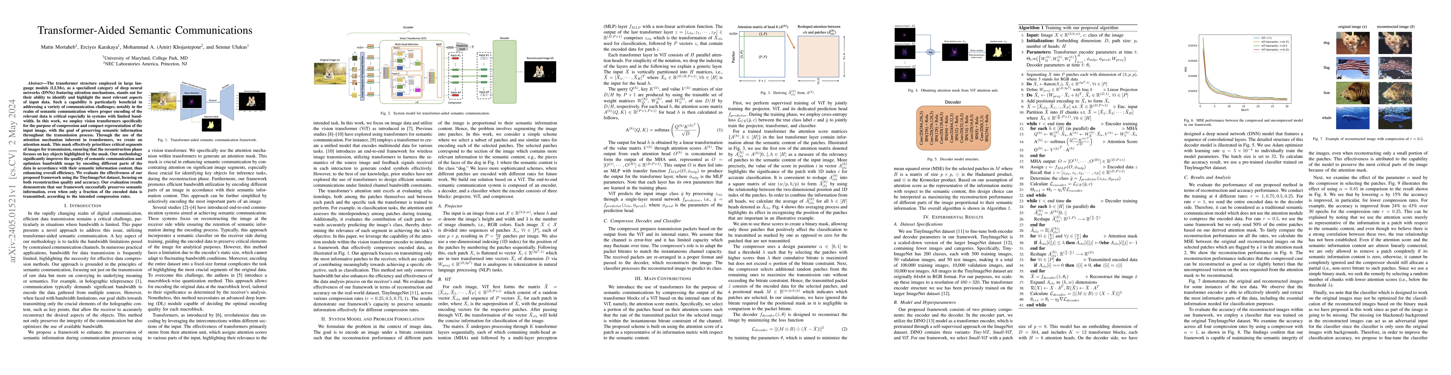 Thumbnail for Transformer-Aided Semantic Communications
