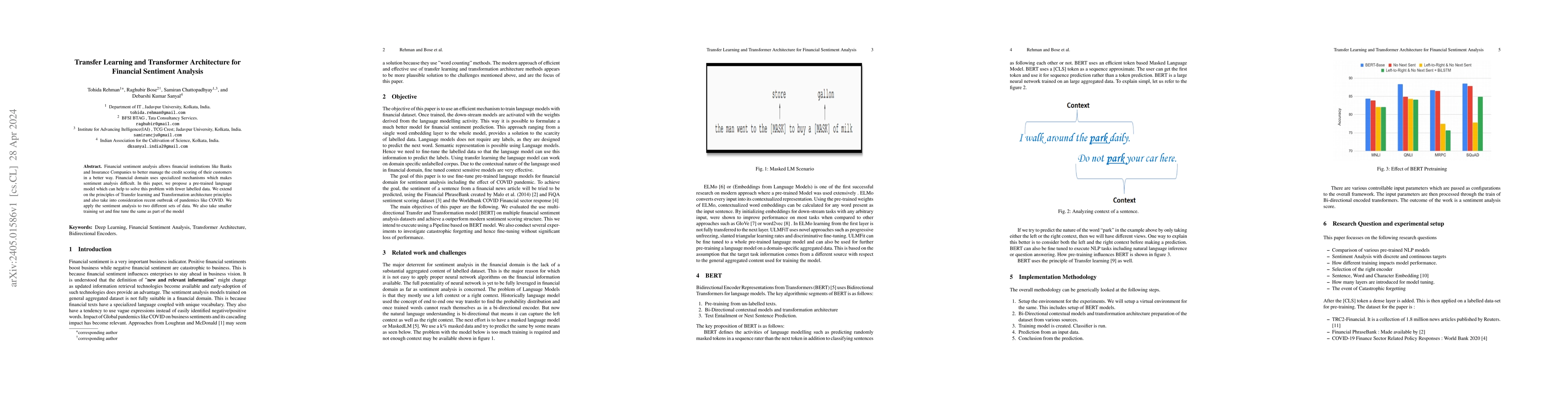Thumbnail for Transfer Learning and Transformer Architecture for Financial Sentiment
  Analysis