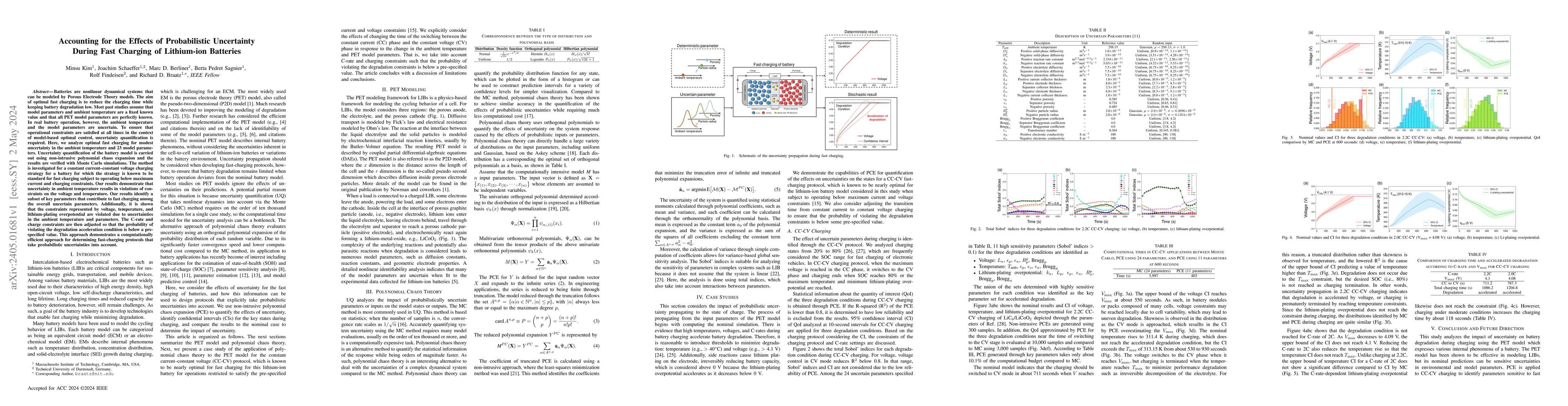 Thumbnail for Accounting for the Effects of Probabilistic Uncertainty During Fast
  Charging of Lithium-ion Batteries