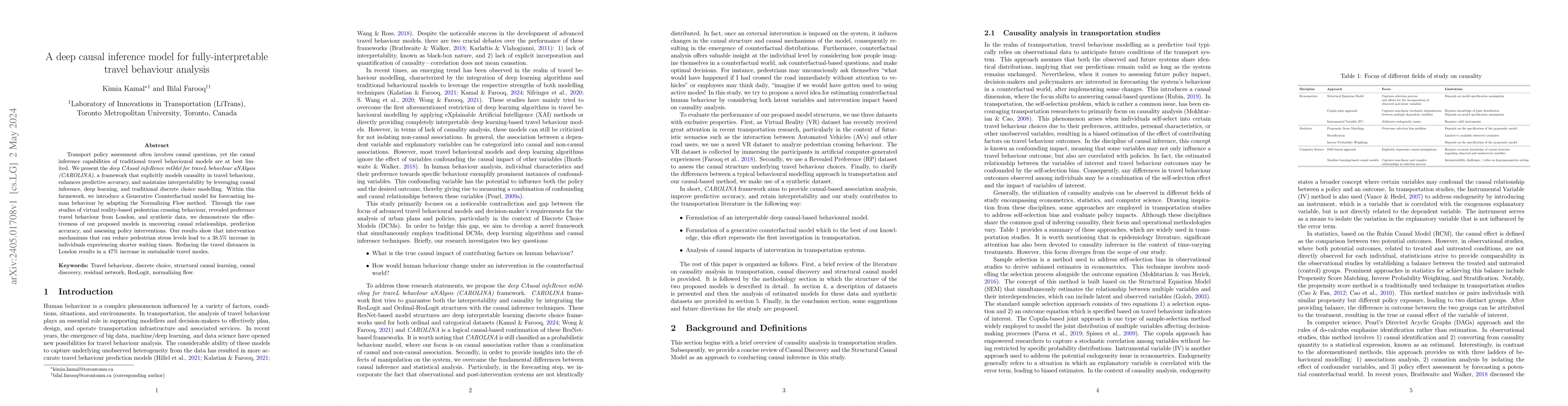 Thumbnail for A deep causal inference model for fully-interpretable travel behaviour
  analysis