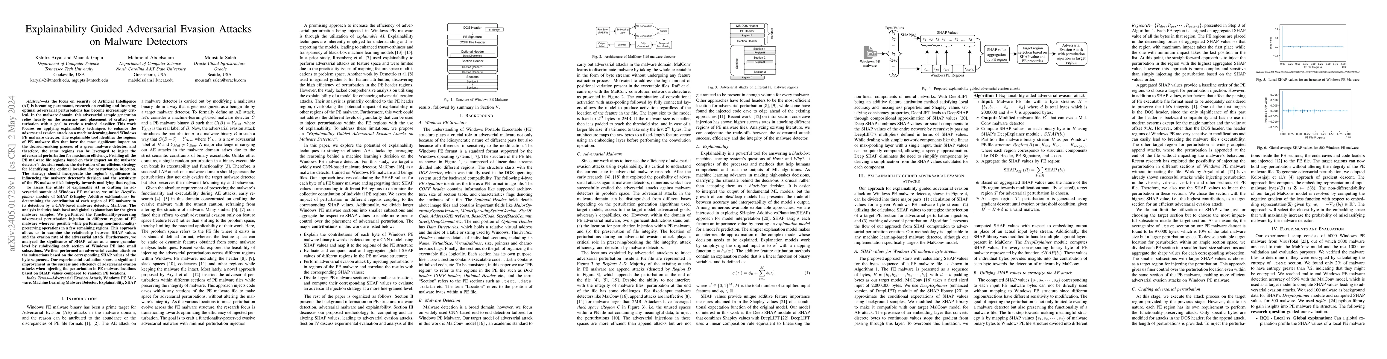 Thumbnail for Explainability Guided Adversarial Evasion Attacks on Malware Detectors