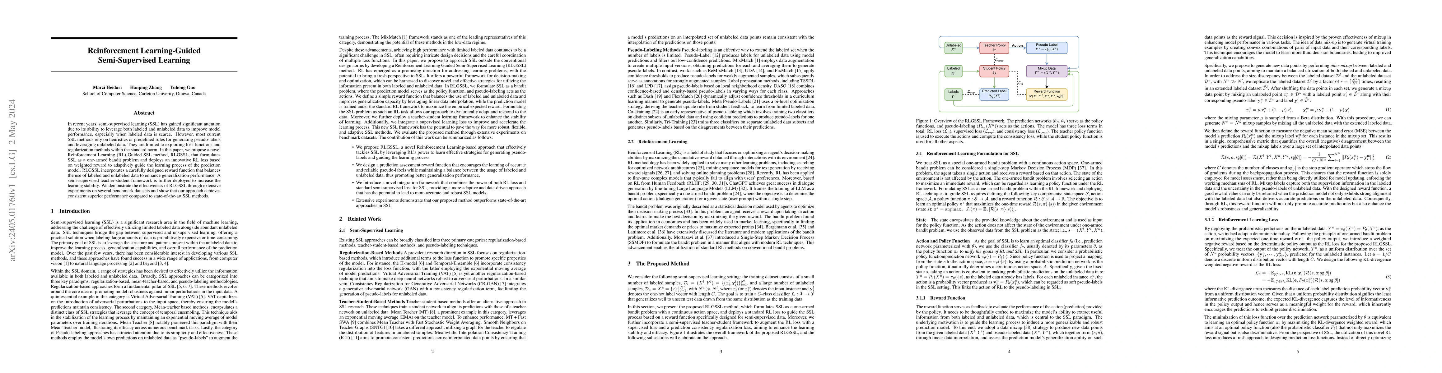 Thumbnail for Reinforcement Learning-Guided Semi-Supervised Learning