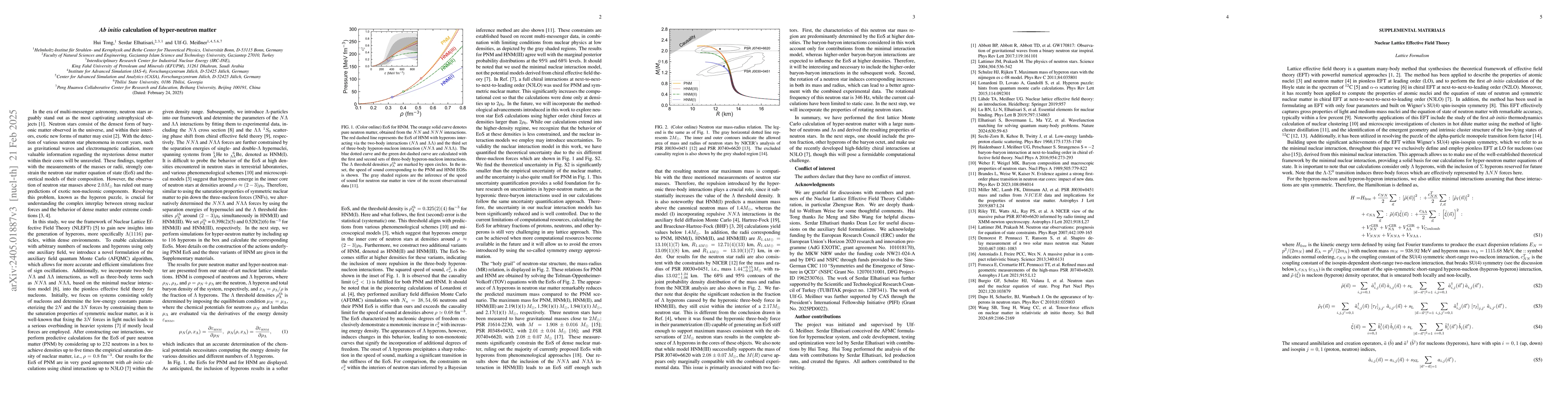 Thumbnail for Ab initio calculation of hyper-neutron matter
