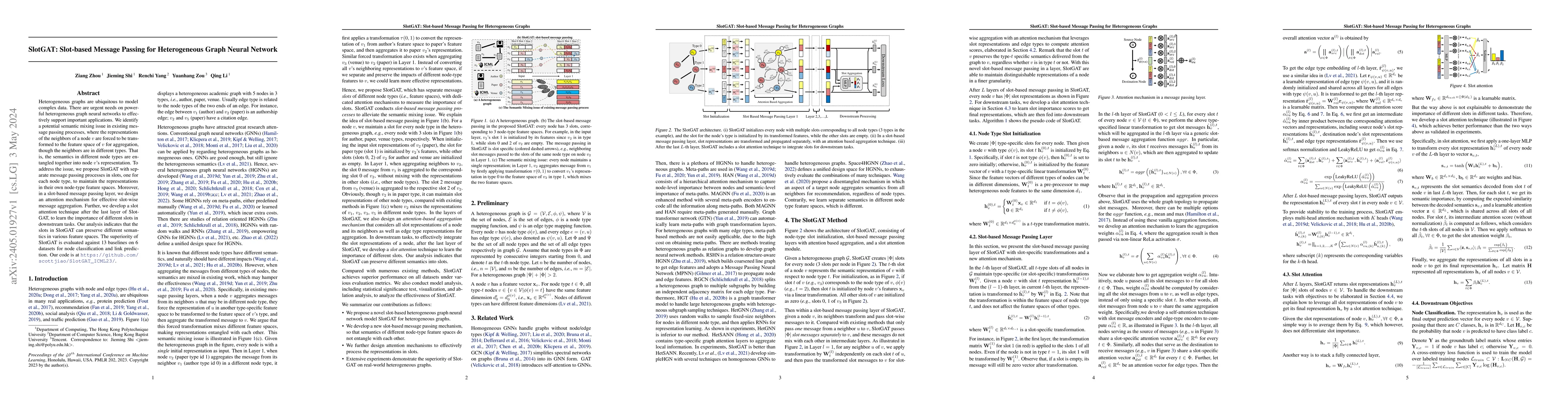 Thumbnail for SlotGAT: Slot-based Message Passing for Heterogeneous Graph Neural
  Network