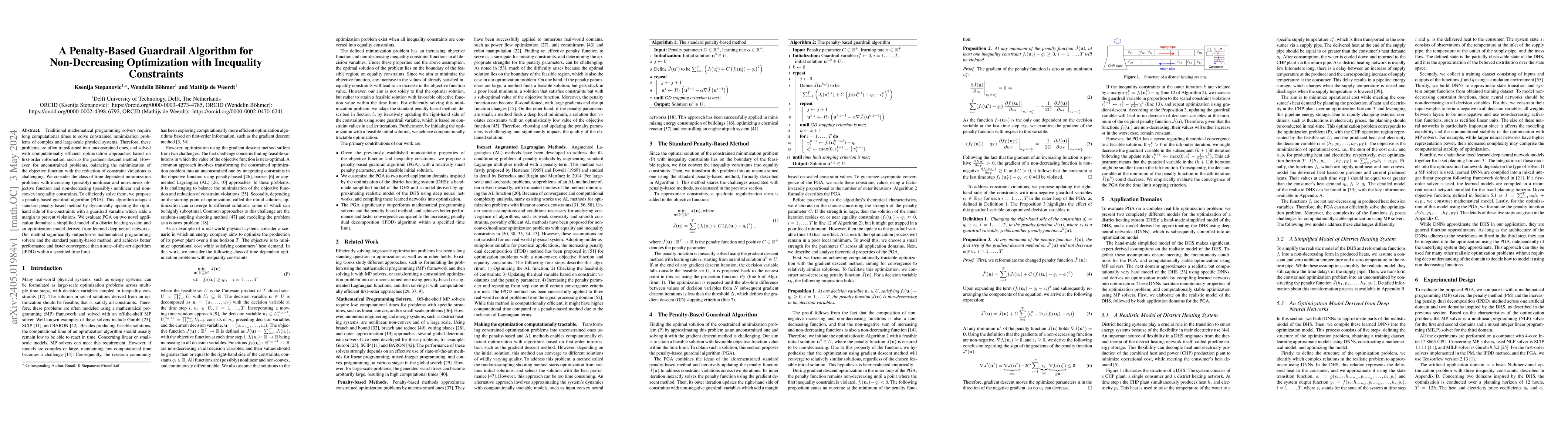Thumbnail for A Penalty-Based Guardrail Algorithm for Non-Decreasing Optimization with
  Inequality Constraints