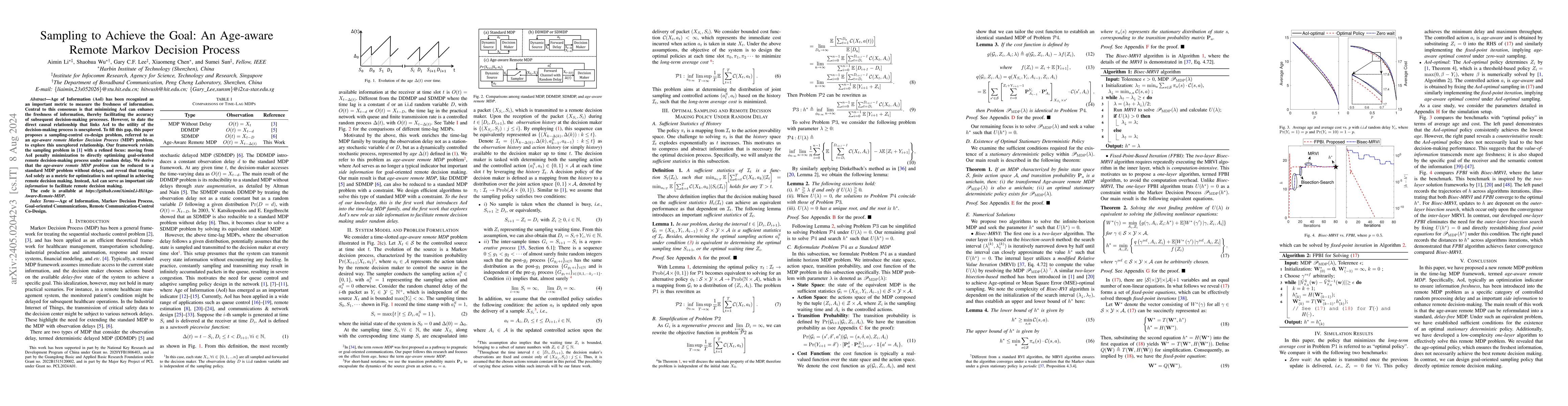 Thumbnail for Sampling to Achieve the Goal: An Age-aware Remote Markov Decision
  Process