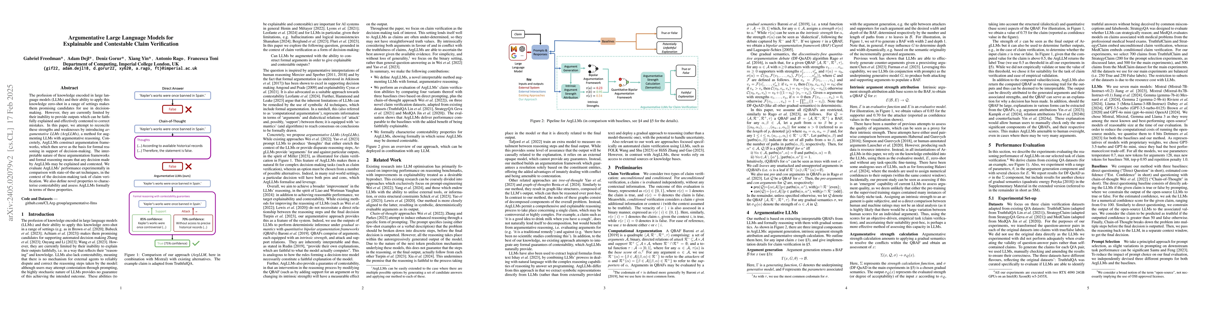 Thumbnail for Argumentative Large Language Models for Explainable and Contestable
  Decision-Making