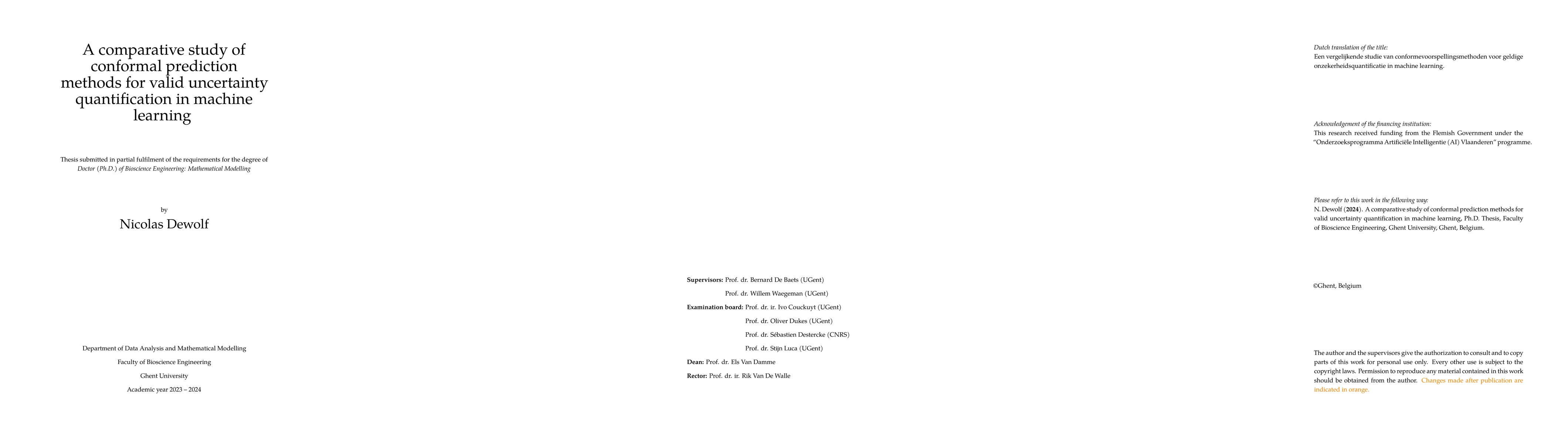 Thumbnail for A comparative study of conformal prediction methods for valid
  uncertainty quantification in machine learning