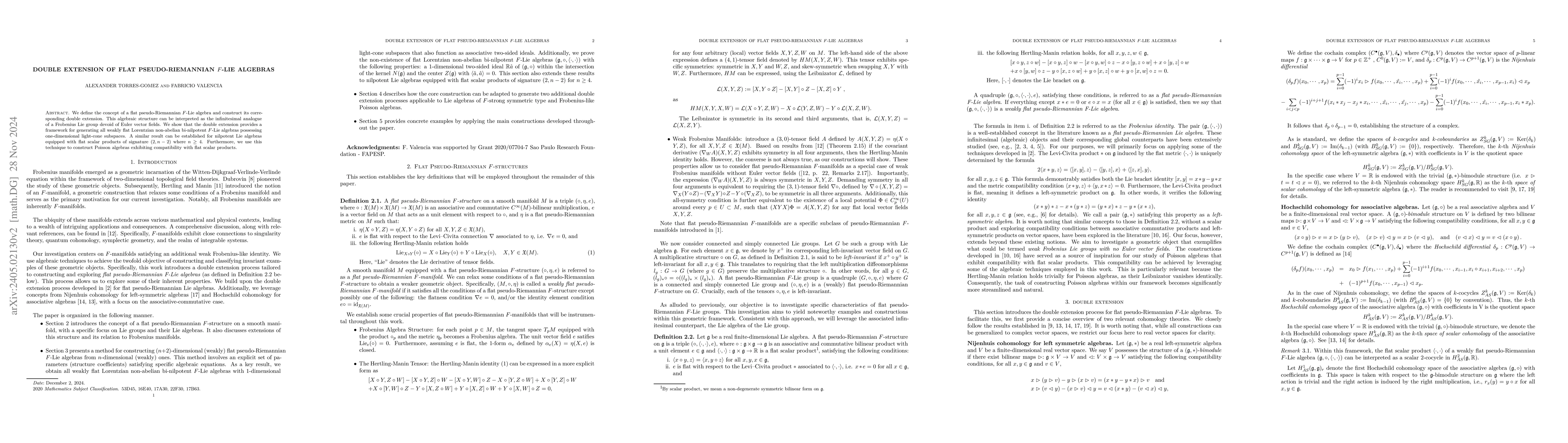 Thumbnail for Double extension of flat pseudo-Riemannian $F$-Lie algebras