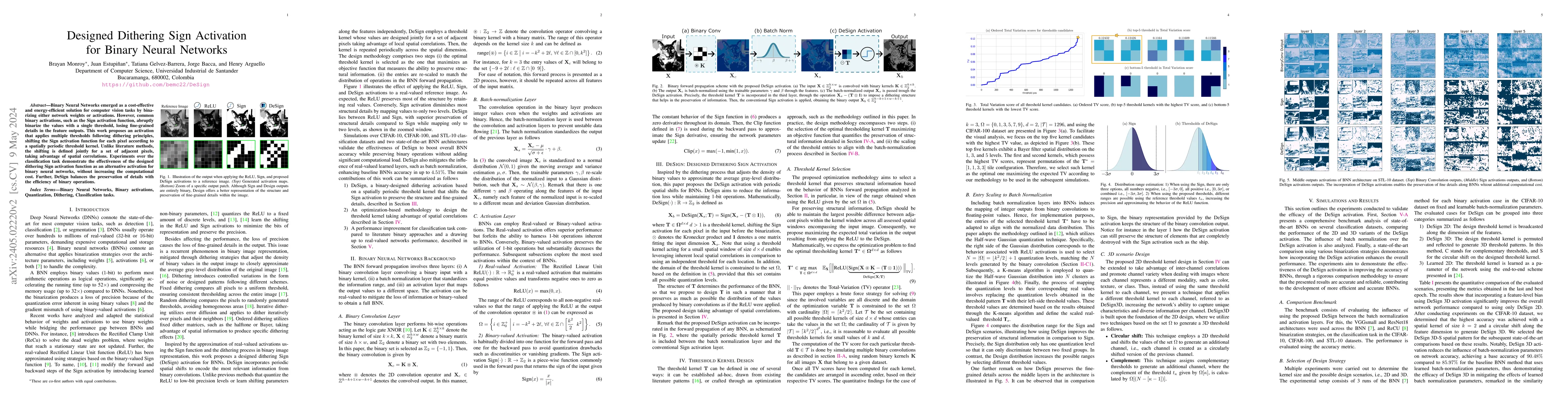 Thumbnail for Designed Dithering Sign Activation for Binary Neural Networks