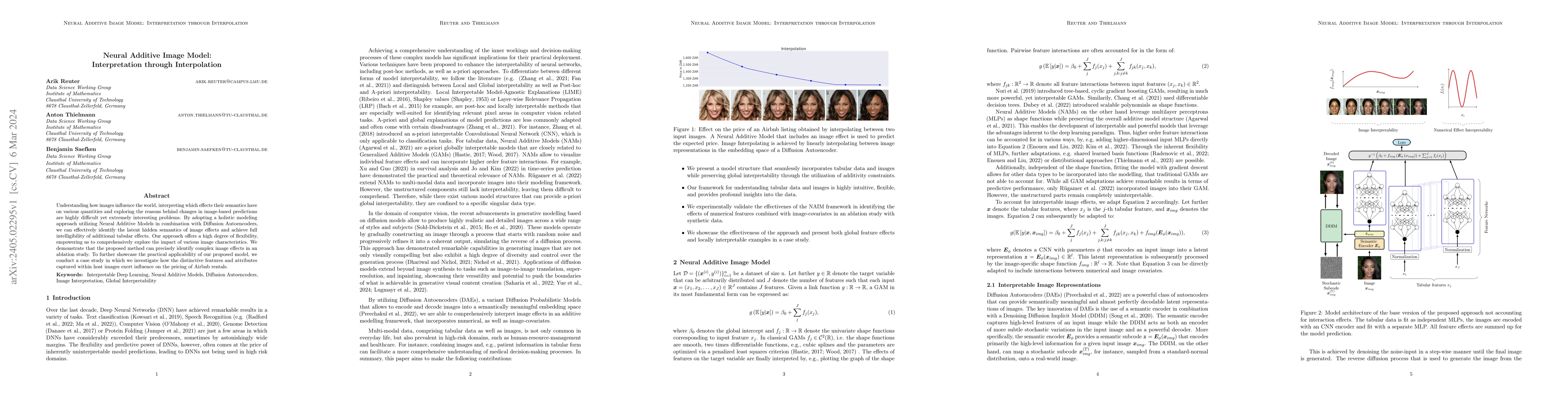 Thumbnail for Neural Additive Image Model: Interpretation through Interpolation