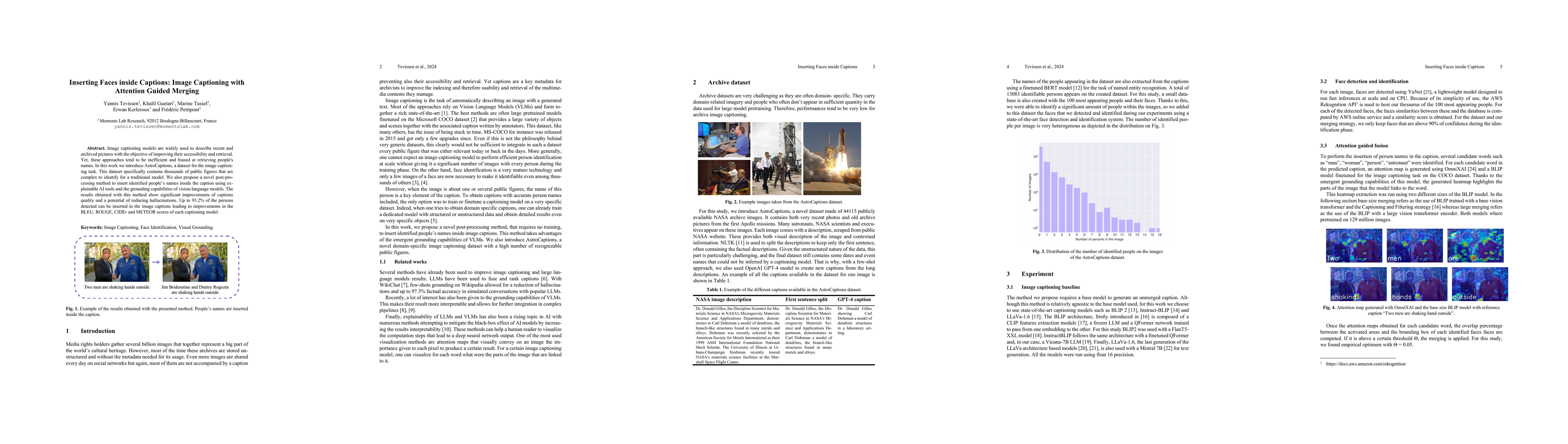 Thumbnail for Inserting Faces inside Captions: Image Captioning with Attention Guided
  Merging