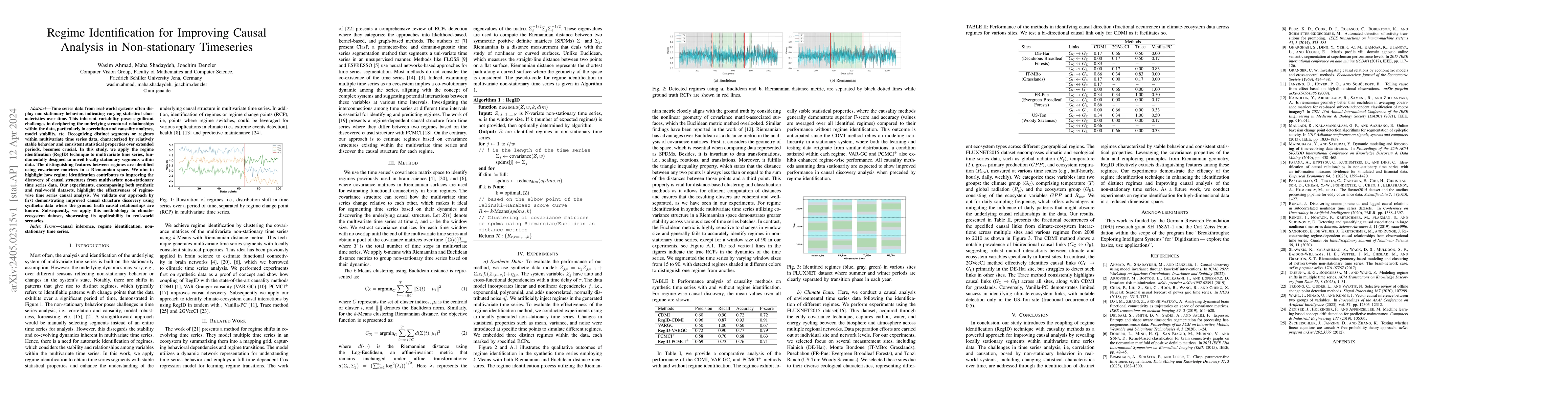 Thumbnail for Regime Identification for Improving Causal Analysis in Non-stationary
  Timeseries
