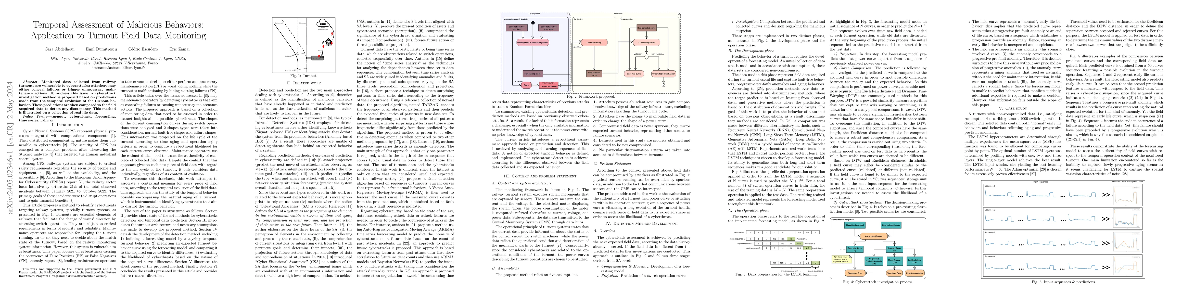 Thumbnail for Temporal assessment of malicious behaviors: application to turnout field
  data monitoring