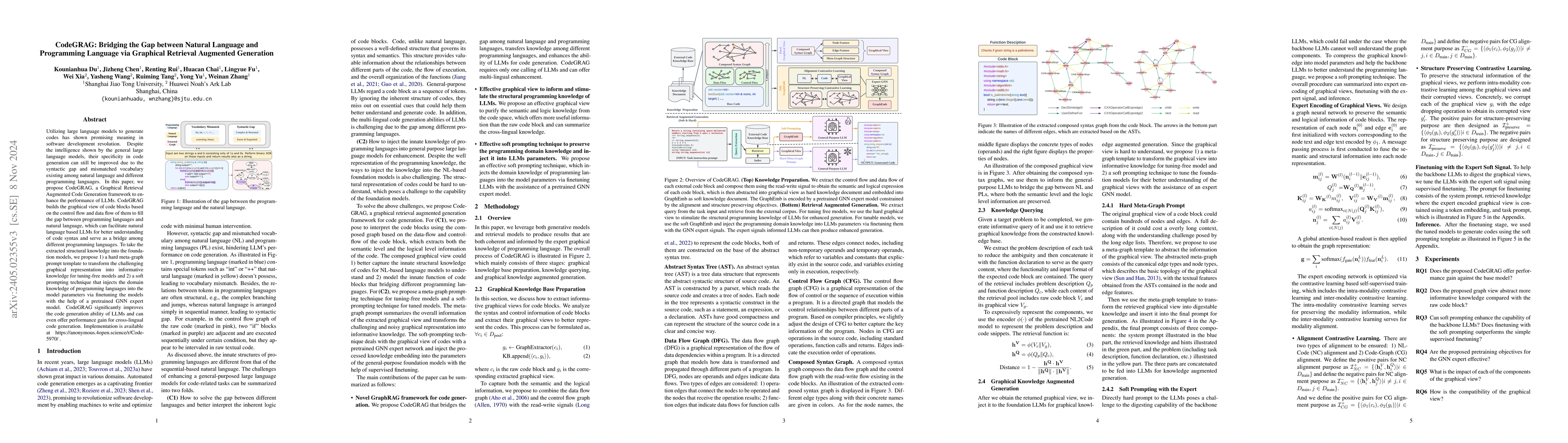 Thumbnail for CodeGRAG: Extracting Composed Syntax Graphs for Retrieval Augmented
  Cross-Lingual Code Generation
