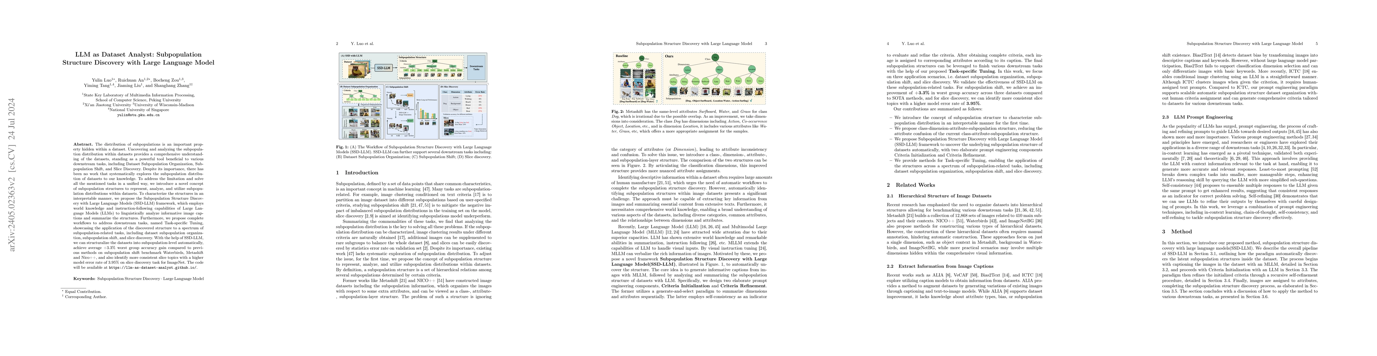 Thumbnail for LLM as Dataset Analyst: Subpopulation Structure Discovery with Large
  Language Model