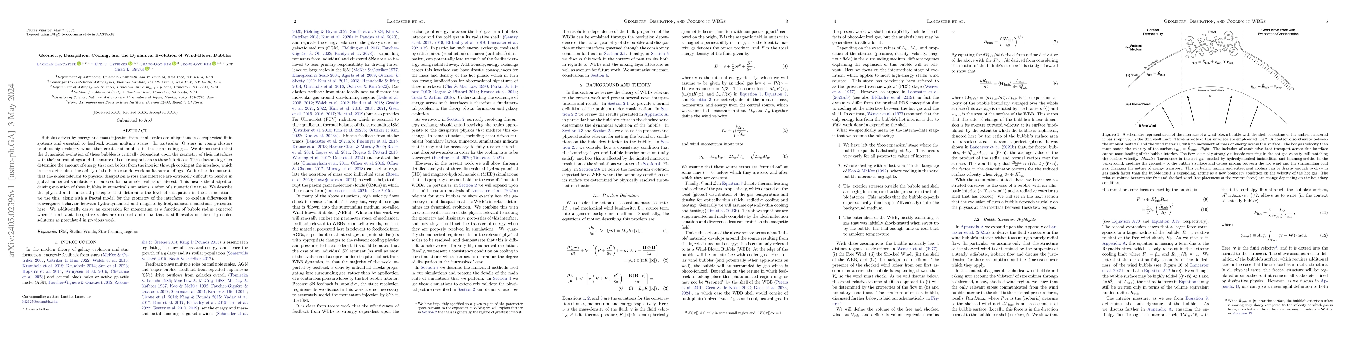 Thumbnail for Geometry, Dissipation, Cooling, and the Dynamical Evolution of
  Wind-Blown Bubbles