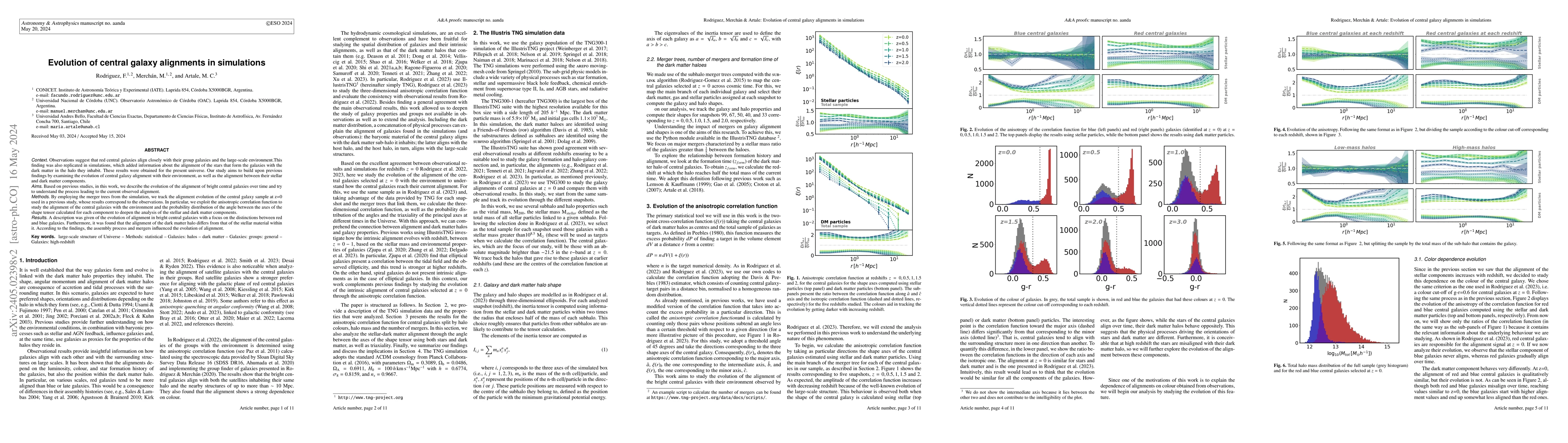 Thumbnail for Evolution of central galaxy alignments in simulations