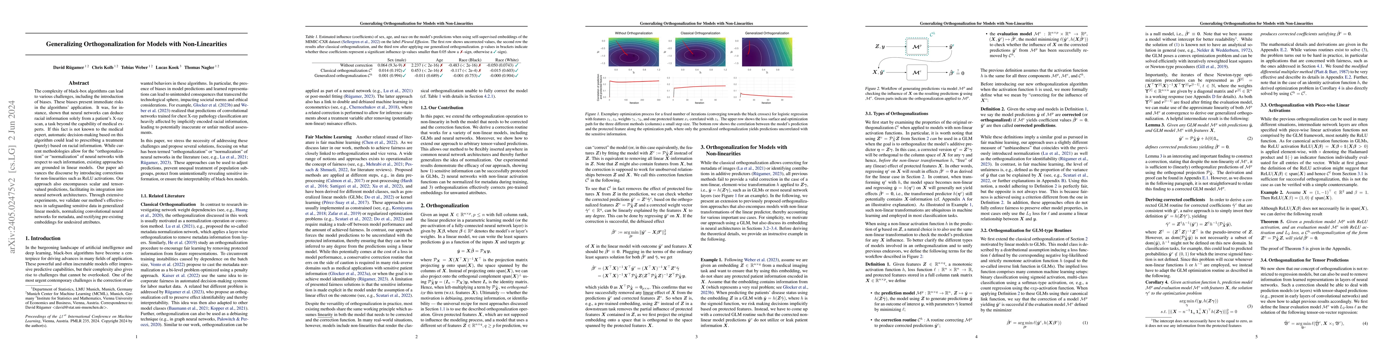 Thumbnail for Generalizing Orthogonalization for Models with Non-Linearities
