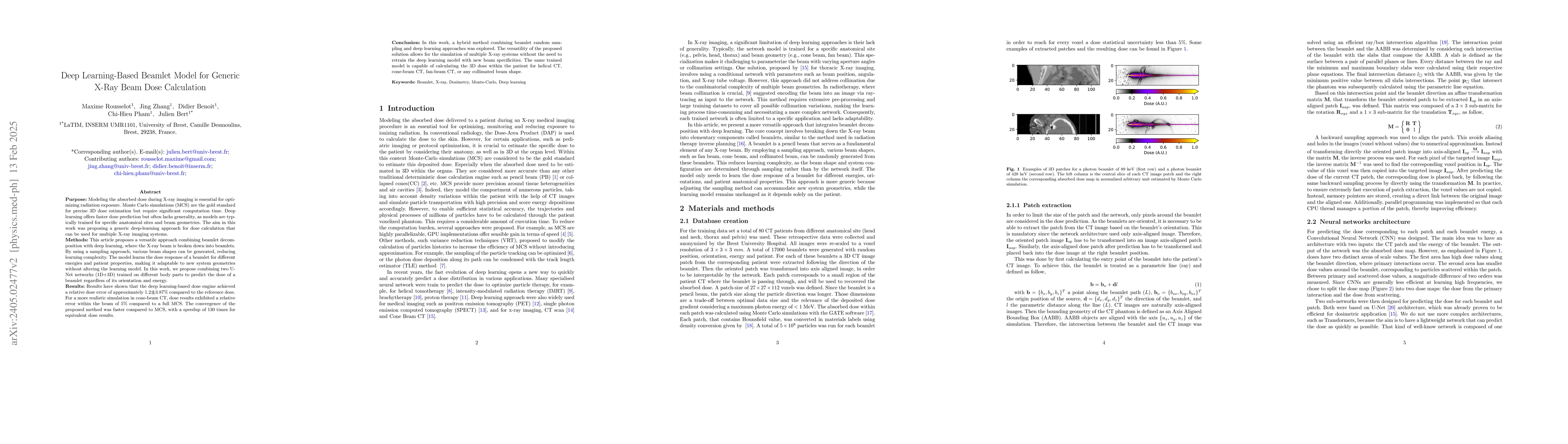 Thumbnail for A Hybrid Monte Carlo and Deep Learning Approach for Fast and Generic
  Photon Beam Dose Calculation