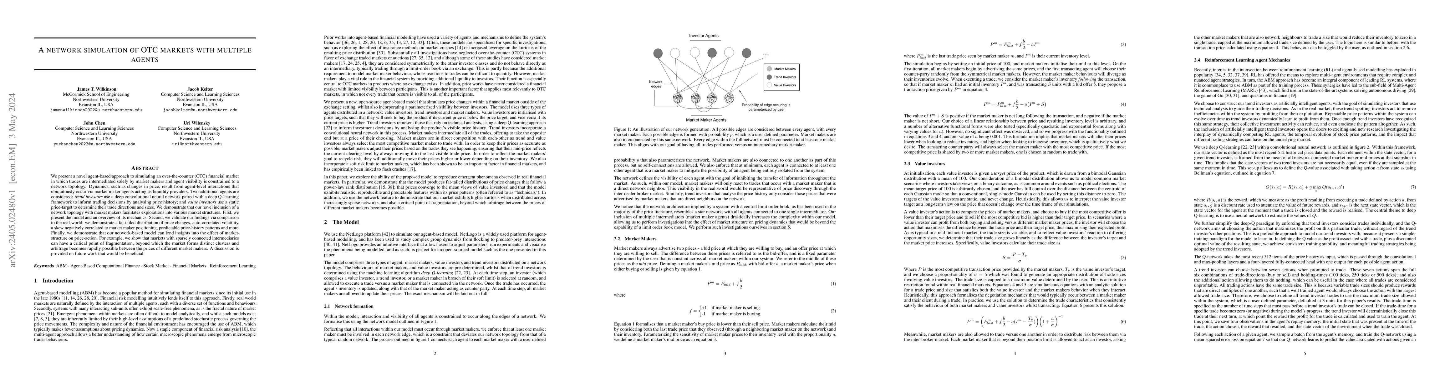 Thumbnail for A Network Simulation of OTC Markets with Multiple Agents