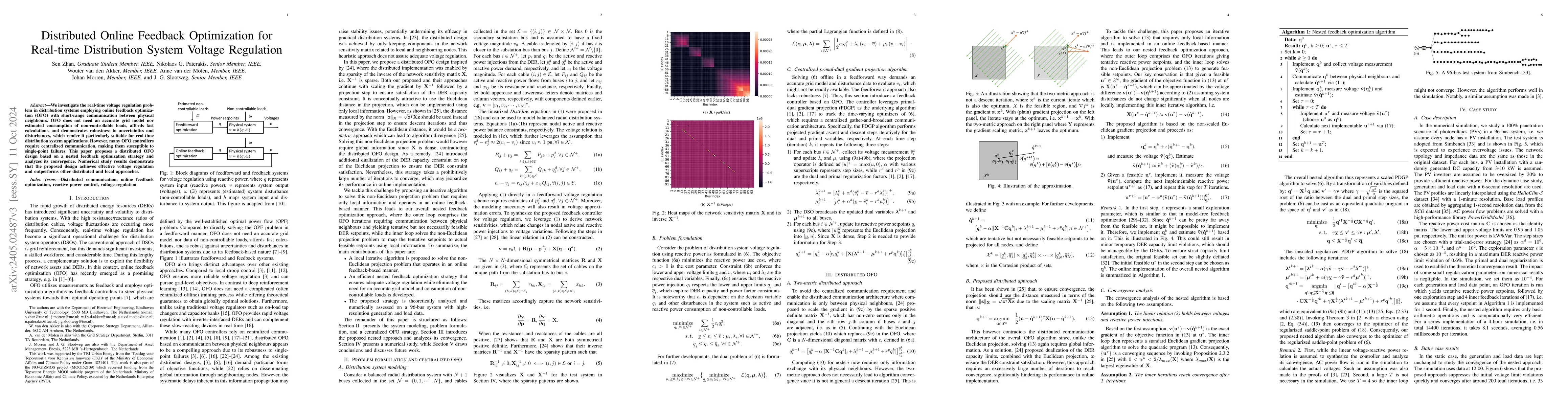 Thumbnail for Stable Distributed Online Feedback Optimization for Distribution System
  Voltage Regulation