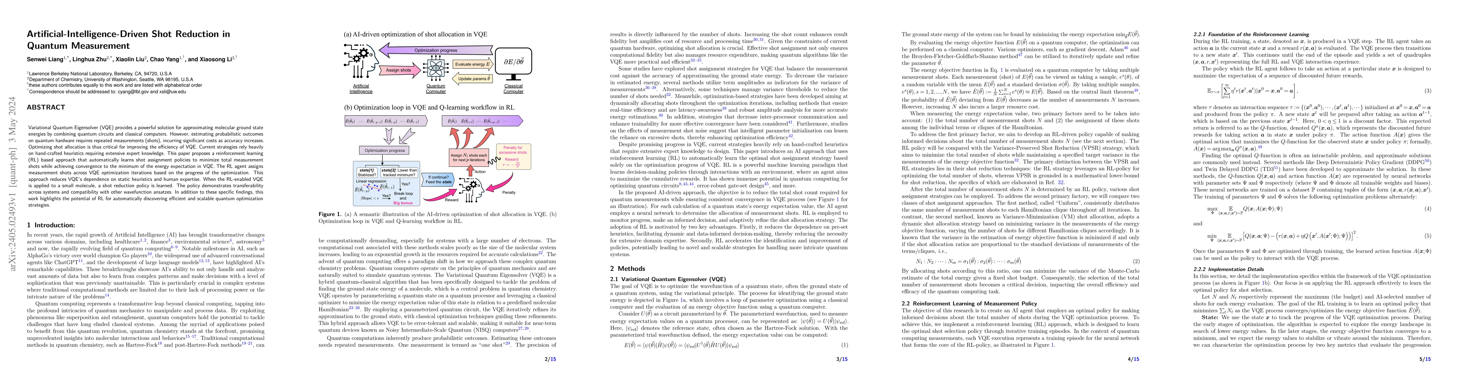 Thumbnail for Artificial-Intelligence-Driven Shot Reduction in Quantum Measurement