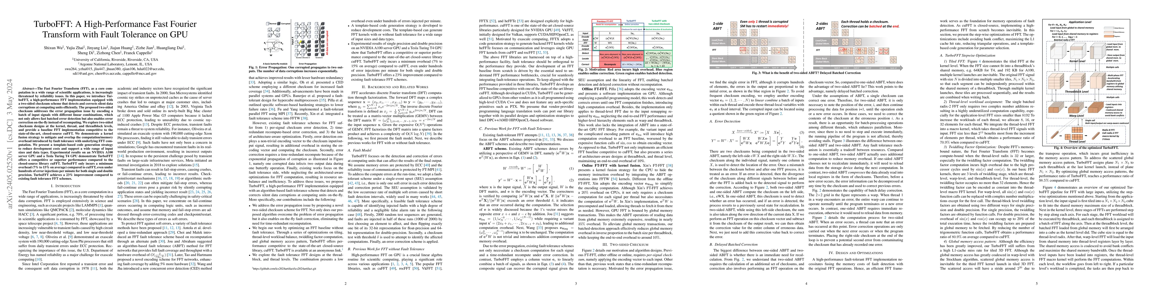 Thumbnail for TurboFFT: A High-Performance Fast Fourier Transform with Fault Tolerance
  on GPU