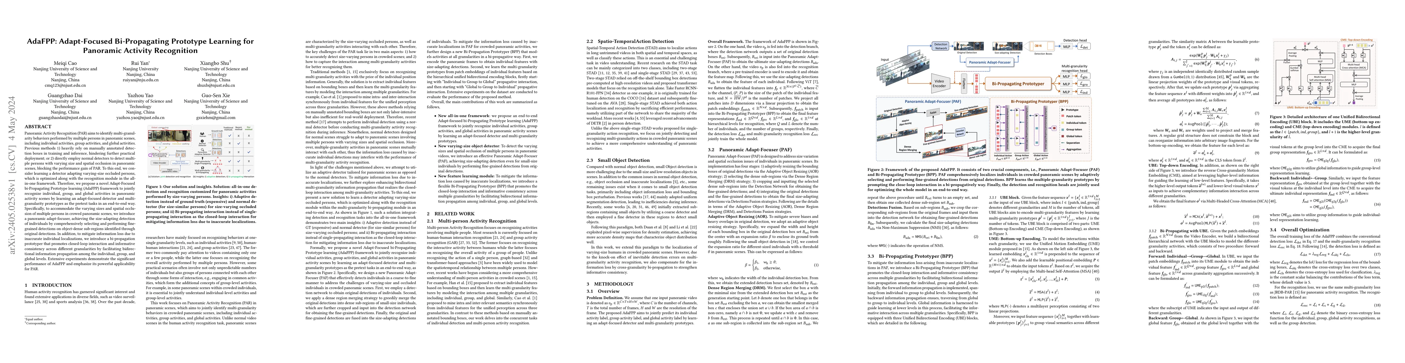 Thumbnail for AdaFPP: Adapt-Focused Bi-Propagating Prototype Learning for Panoramic
  Activity Recognition