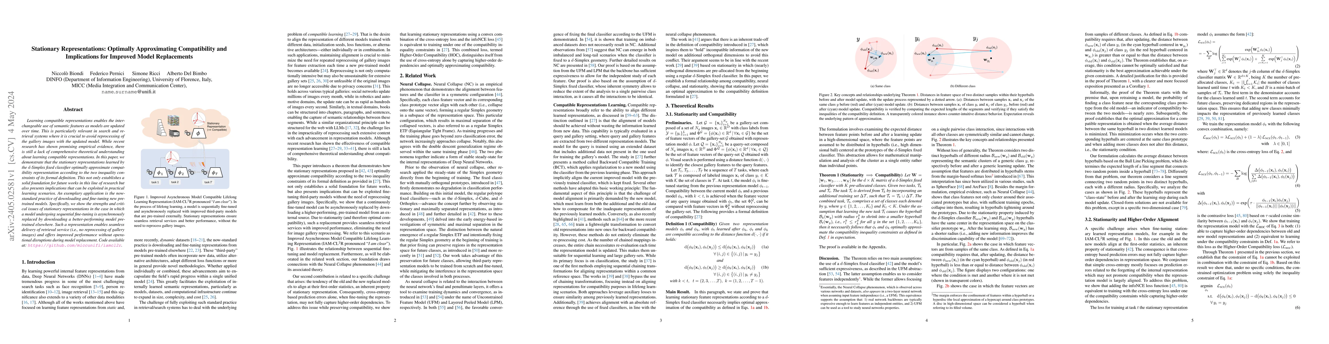 Thumbnail for Stationary Representations: Optimally Approximating Compatibility and
  Implications for Improved Model Replacements