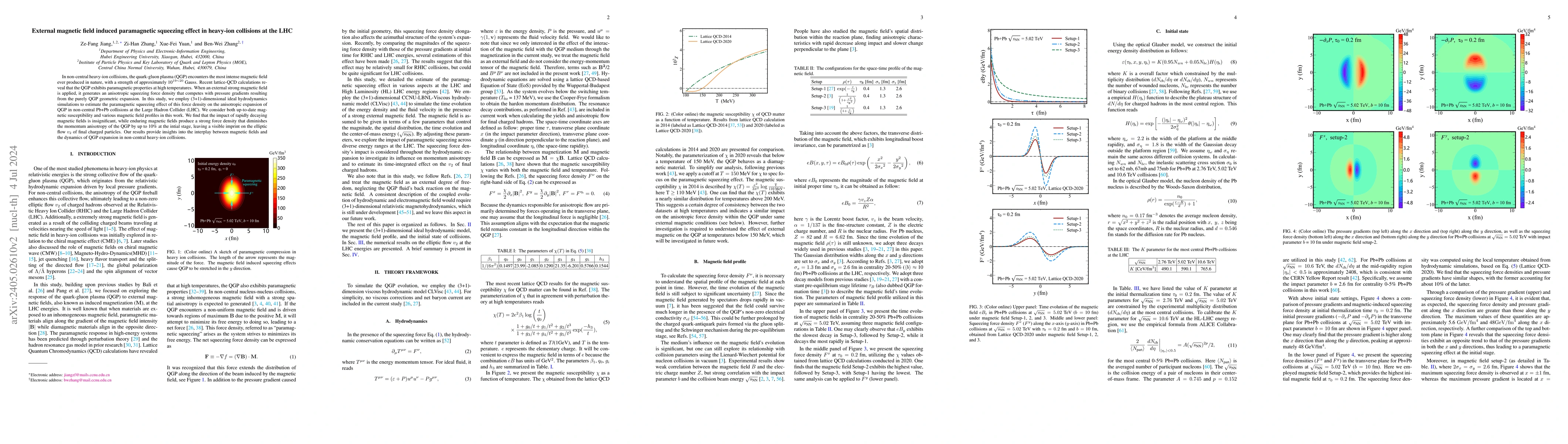 Thumbnail for External magnetic field induced paramagnetic squeezing effect in
  heavy-ion collisions at the LHC