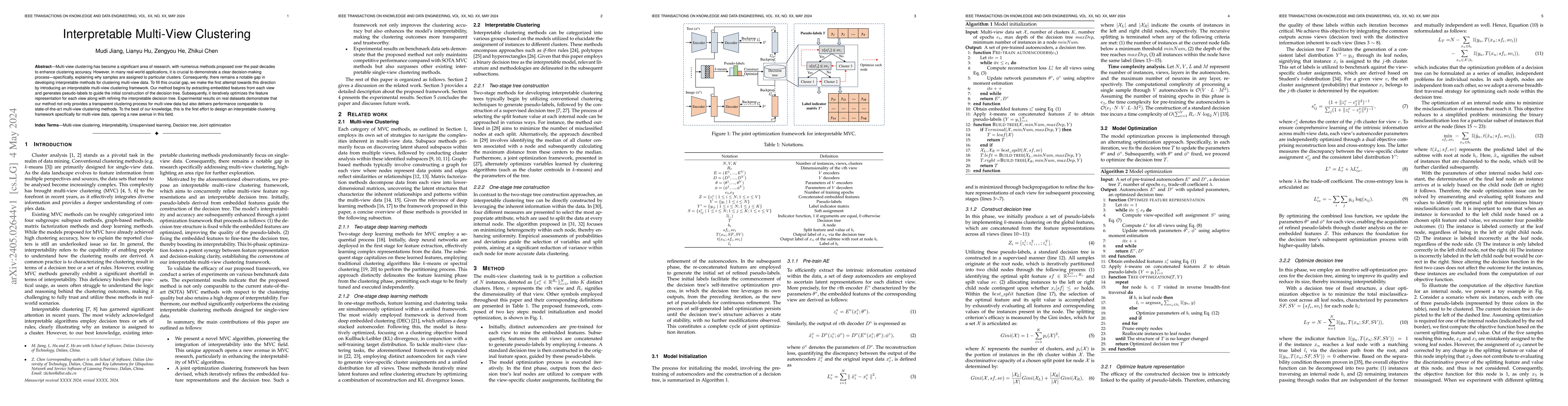 Thumbnail for Interpretable Multi-View Clustering