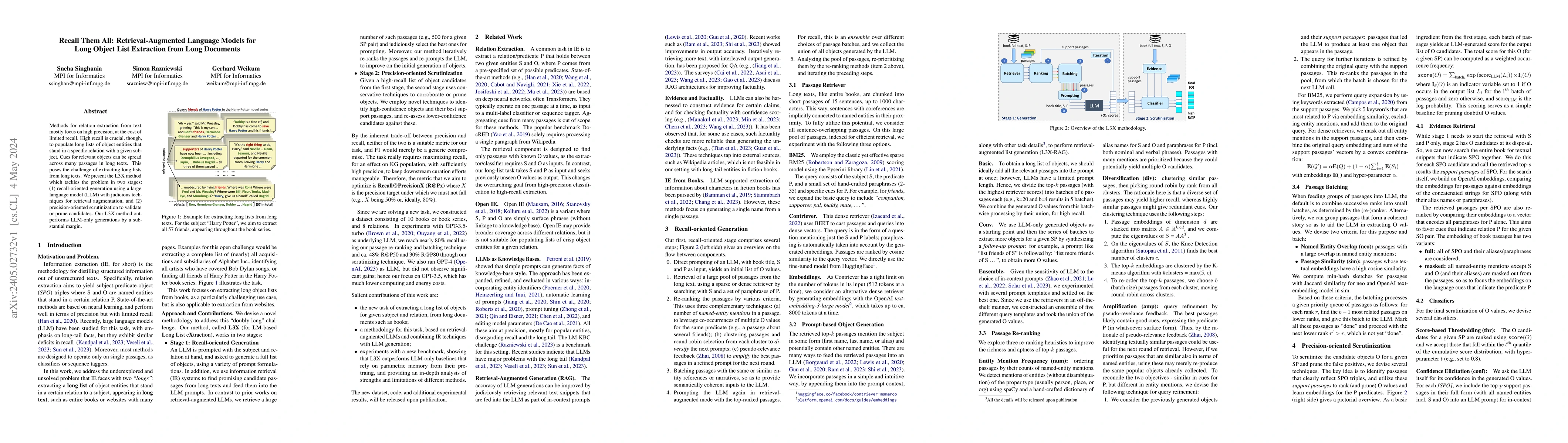 Thumbnail for Recall Them All: Retrieval-Augmented Language Models for Long Object
  List Extraction from Long Documents