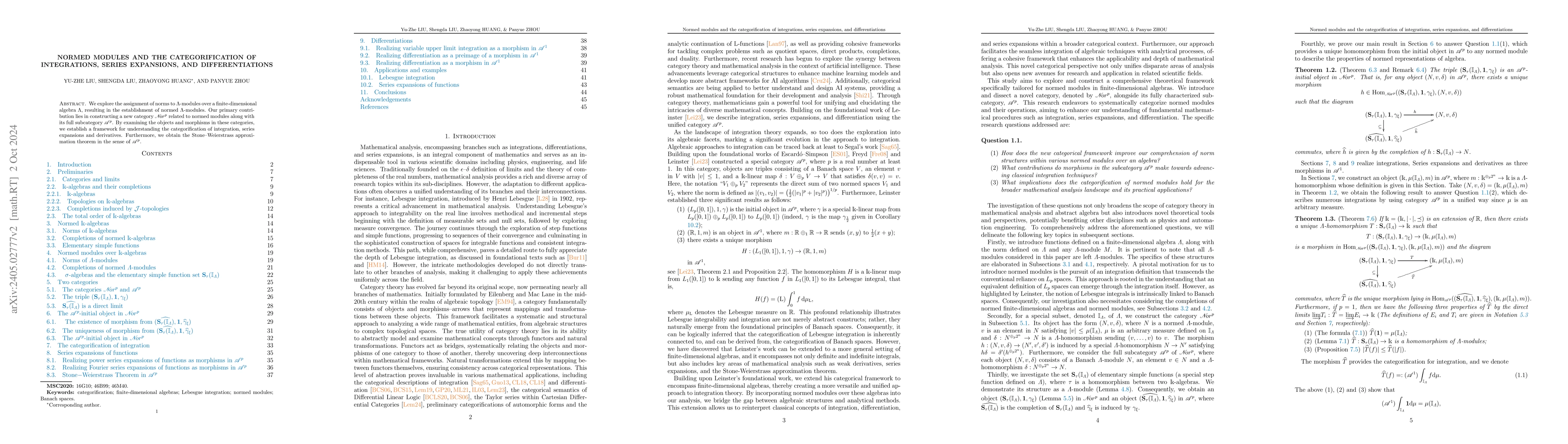 Thumbnail for Normed modules and the categorization of Lebesgue integration