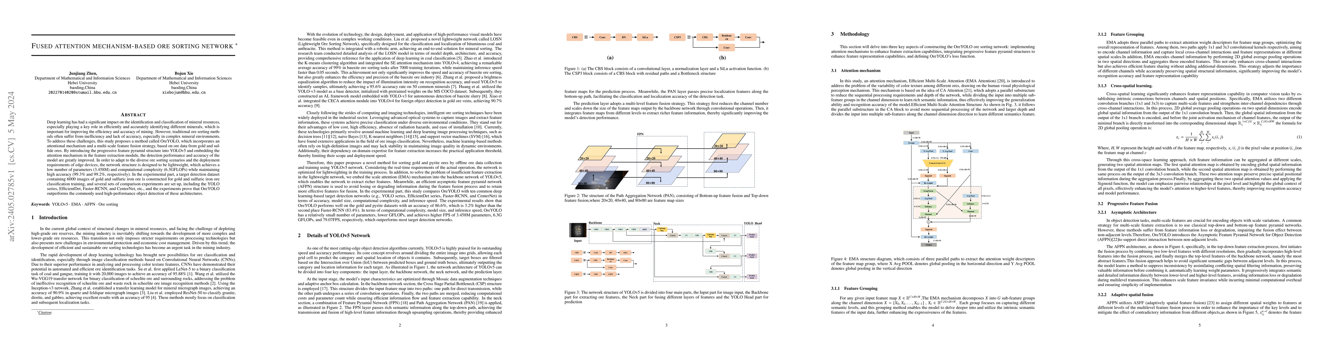 Thumbnail for Fused attention mechanism-based ore sorting network