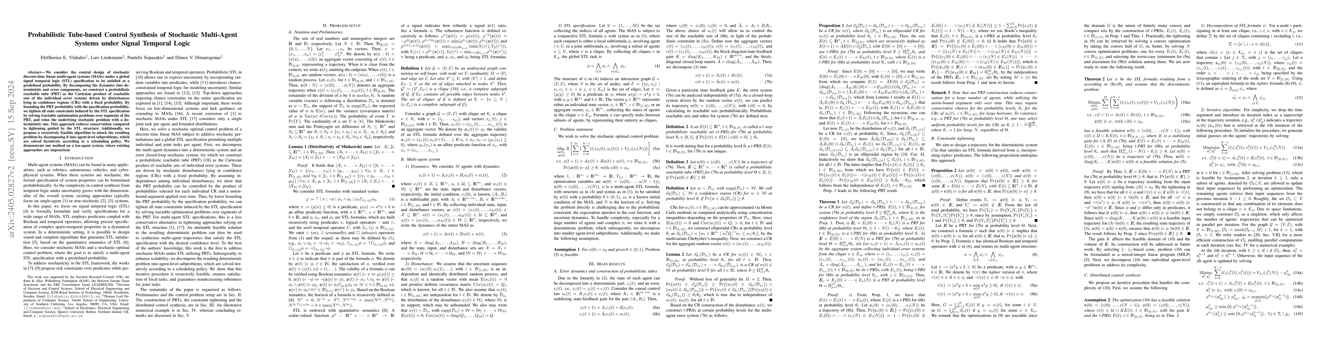 Thumbnail for Probabilistic tube-based control synthesis of stochastic multi-agent
  systems under signal temporal logic