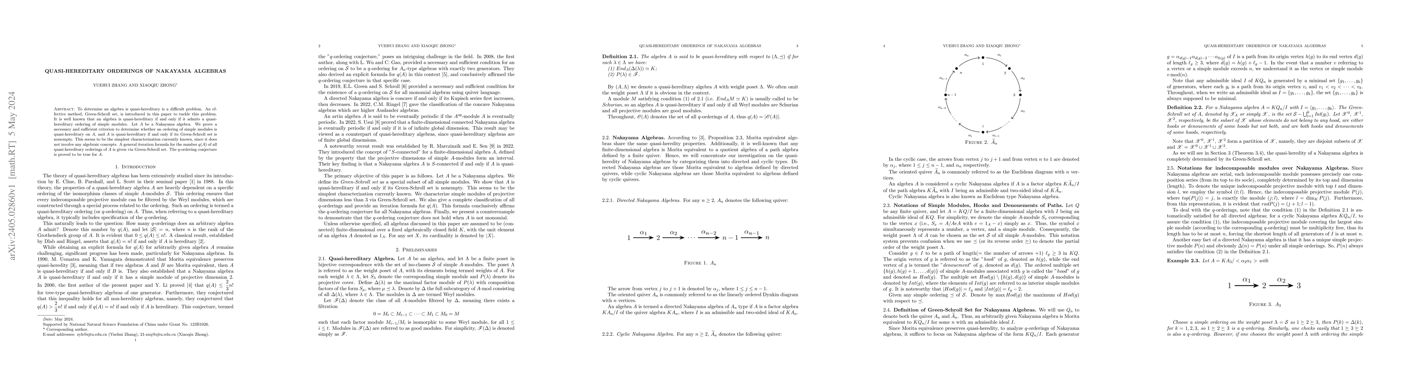 Thumbnail for Quasi-Hereditary Orderings of Nakayama Algebras