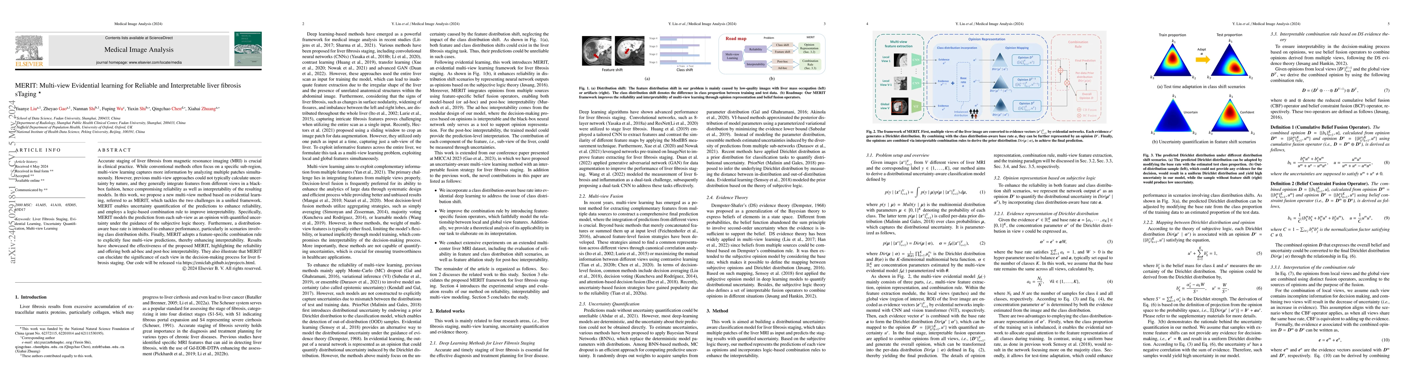 Thumbnail for MERIT: Multi-view Evidential learning for Reliable and Interpretable
  liver fibrosis sTaging